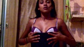 All alone and natural Desi nympho is actually into petting herself