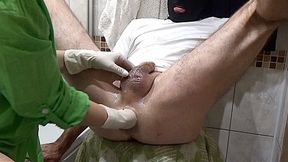 Mature Couple - Prostate Massage With Rubber Gloves