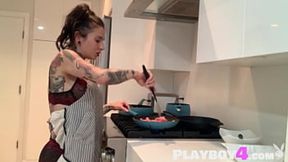 Joanna Angel self-fucked with a dildo while the big ass&#x1F351; chick enjoyed it