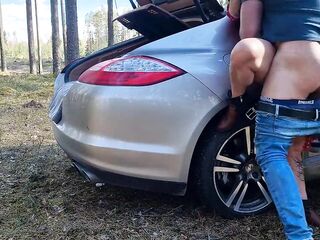 Nearly Caught Banging mother I'd like to fuck In The Forest
