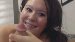 Girlfriend Swallows White Thick Jizz