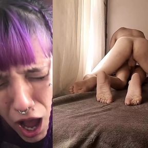 Submissive Girl Riding on Big Dick Pile Drive Amateur Anal Fuck