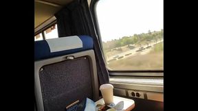 Train Blowjob Vlogging with Lola Pearl in California Beach