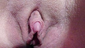 Huge clit jerking in close up