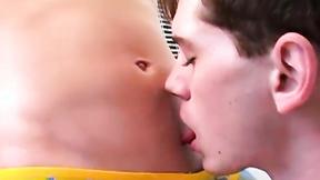 ”Twink sucks off his friend & loves every moment of it”