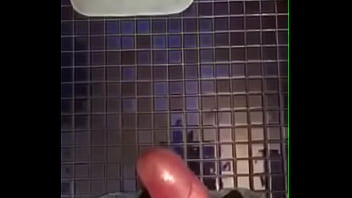 bathroom cumshot