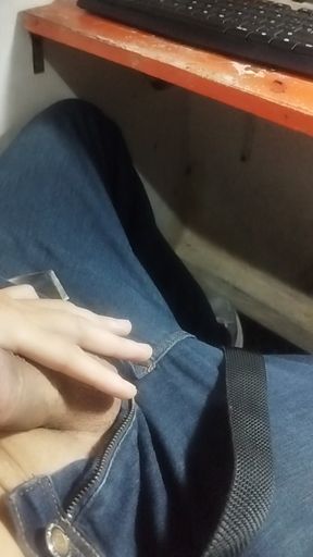 Caresses my penis