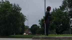 Sissy self-bondage in public: a brave display of submission