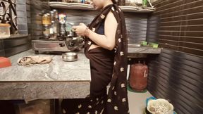 Caught hot and beautiful bhabhi watching porn in the kitchen. Then bhabhi had to give me her pussy .