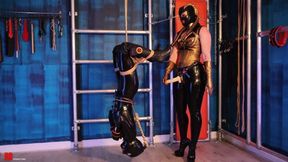 Rubber Doll Gets Suspended In Bondage And Fucked By Vivienne L'Amour (4K)