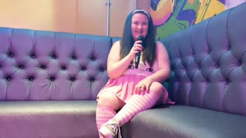 Tilly Dee's Naughty Upkirt Show: BBW British Babe Exposes Herself in Public