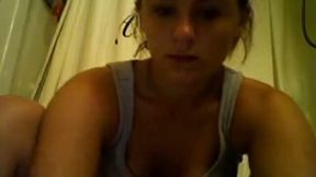 Slutty amateur natural webcam black head flashed her hungry pussy