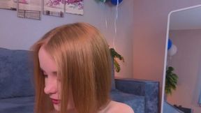 Sweet Masturbation with Hot Redhead Girl