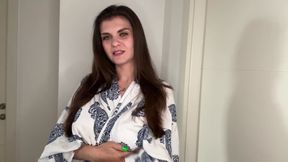 Massive Stepmother’s cock rubbing on clothes dryer while stepson watching