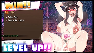 Ricoche A Weak JK's Climactic Battle With Orcs [ Hentai game PornPlay ] Ep.7 cave gangbang with dirty foreman orcs