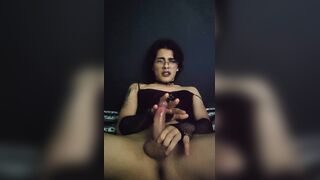 Uber-cute Punk Femboy jism, someone help me to tidy