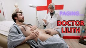 Doctor Lilith inspects severe ballbusting aftermath!