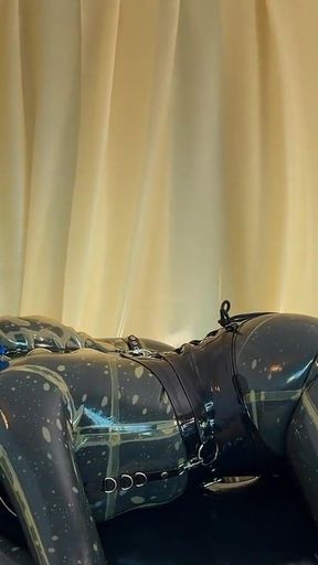 Latex Bag Mistressae & Miss Lilly Edging Threesome