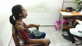 Maria's Gagged Mouth Examination