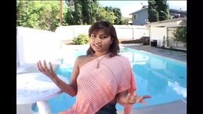 Young Sexy Brunette Rides a Massive Gigantic Cock!