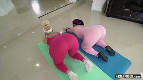 Big Booty Yoga Sluts Take Instructor'_s BWC - Virgo Peridot, Alexis Andrews