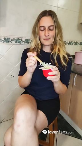 Feeding my son