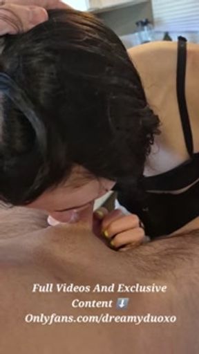 Petite Jewish College Girl Deep Throats On The Kitchen Counter