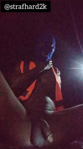 Late night creamy cum from a bareback hunk, My hide black dick strokes well