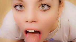 Petite Cutie Takes Huge BBC, Swallowing Cum Twice