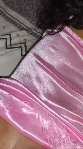 Stepmom asks me to massage her pussy while chatting with her husband   Clip 1