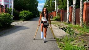 One Leg in a Cast, One Foot in a Sneaker, and a Long Road to Recovery
