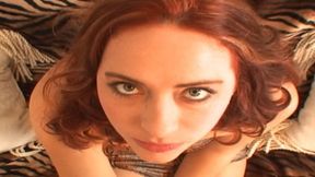 Snakeskin dress blowjob and cum swallows WMV