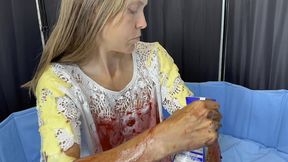 horrendous food fuck sploshing wam mess!