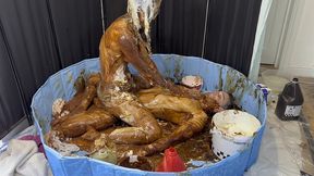 horrendous food fuck sploshing wam mess!
