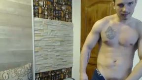 Handsome Naked Muscular Guy