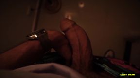 Big Uncut Cock Sex Demon Handsfree Vibrator Masturbation Cum on Mirror