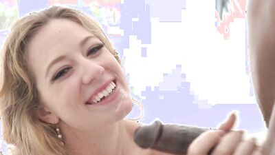 Blonde with small tits River Lynn enjoys the company of BBC