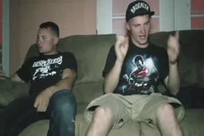Straight Marine Buddies naked Beer Pong
