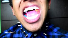 eating rubber worms