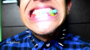 eating rubber worms