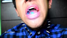 eating rubber worms