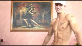 Short haired whore gets her perfect body sprayed with thick cum
