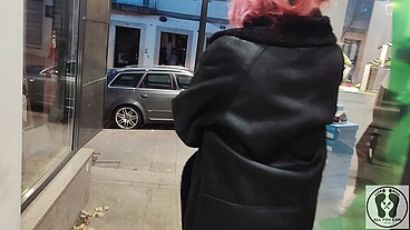 PUBLIC EXHIBITIONISM AT SHOPPING MALL BJ FUCK CUM WALK FILM