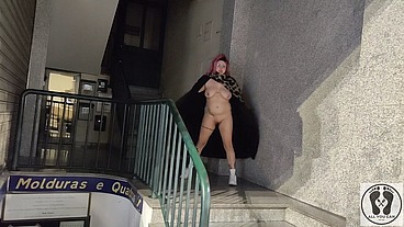 PUBLIC EXHIBITIONISM AT SHOPPING MALL BJ FUCK CUM WALK FILM