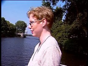 German blonde talking