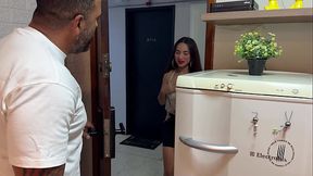 Latina beauty with big cock and tattoo prepares to take on all positions