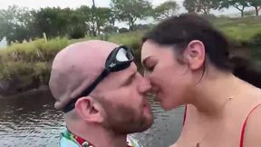 Hot couple enjoys wild jetski sex session