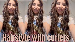 Hair styling and curlers