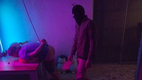 Bound Punishment Session—Paddle Opener with 72 Strokes on Hanno Tied Over the Table