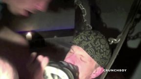 Slut fucked by scally lad in cruising with sneakers humiliation